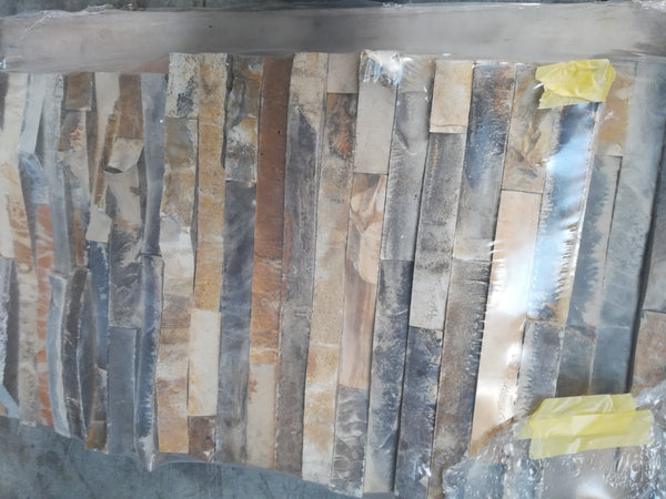 Revêtement vertical 60x15x2-6cm - Matériel: Stone Panel Solnhofener - LOT 42328 - Quantité: 2,34m2